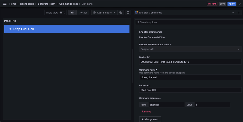 Commands | Enapter Developer Toolkit 3.0
